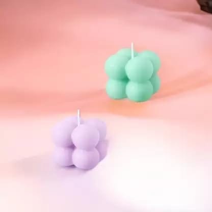 SS Enterprise Organic Soy Wax Bubble Candle for Home Decor | Scented Aromatic Fragrance Candles | Smoke-Free Pillar Candle view 2