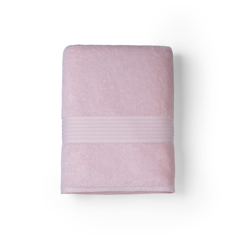 Feather & Spun Organic Cotton Bath Towel | Lavender Fragrance | GOTS Certified | Anti Microbial | Fade Resistant | Double Needle Stitch | 650 GSM | 76 cms x 137 cms view 2