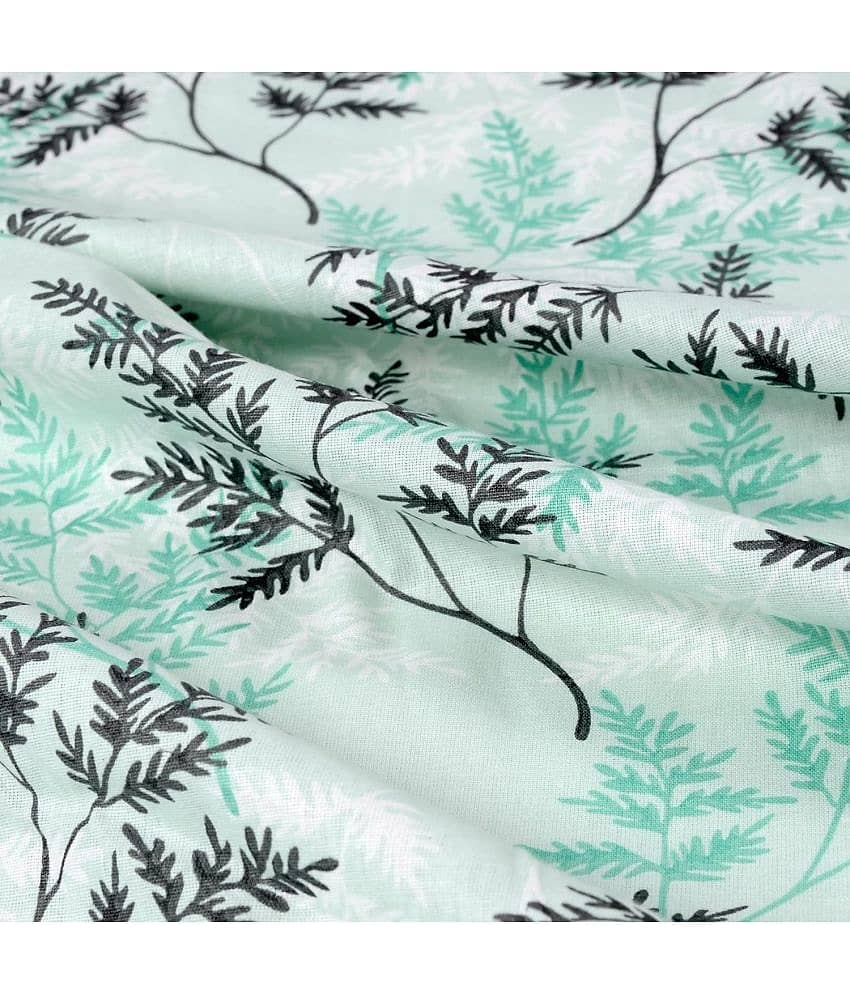 DIVINE CASA Cotton Single Bedsheet ( Green ) view 2