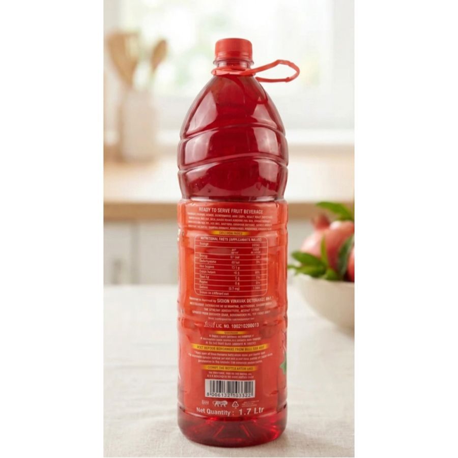 Aah! Pomegranate Drink - 1.7 L - One plastic bottle view 2
