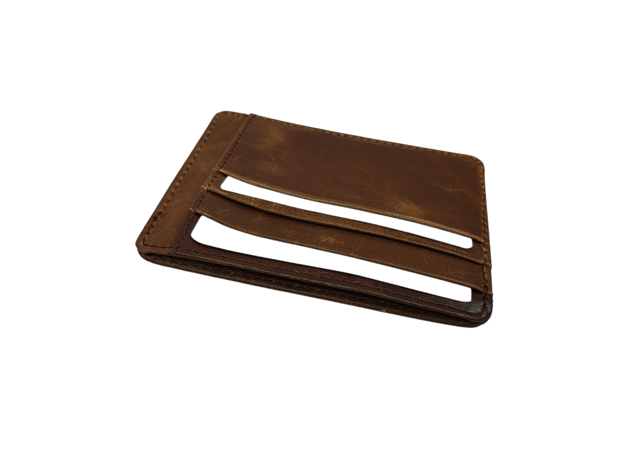 MasterCrafts Leather Card Holder - Brown view 2
