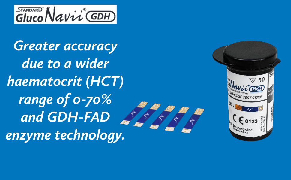 Gluco Navii GDH 100 test strips view 2