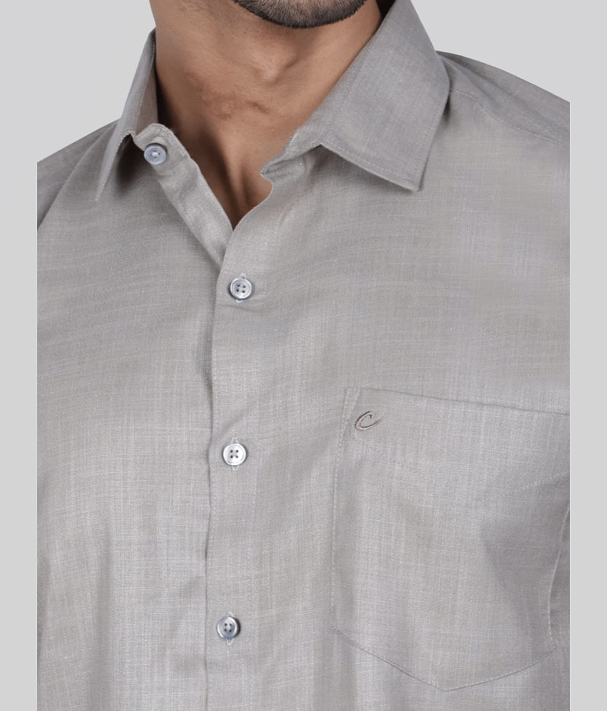 Comey Cotton Blend Regular Fit Full Sleeves Men's Formal Shirt - Brown ( Pack of 1 ) view 2