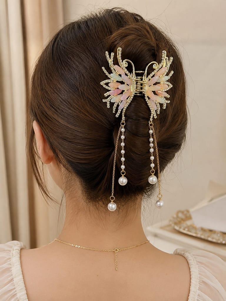 Blubby Butterfly Hair Claw Clip view 2
