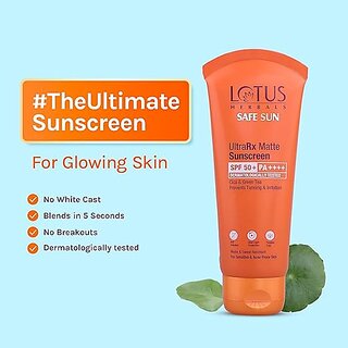 Lotus Herbals Sunscreen - Spf 50 Pa++++ Safe Sun Ultrarx Sunscreen Spf-50,Ss2 50G ( Pack Of 2 ) view 2