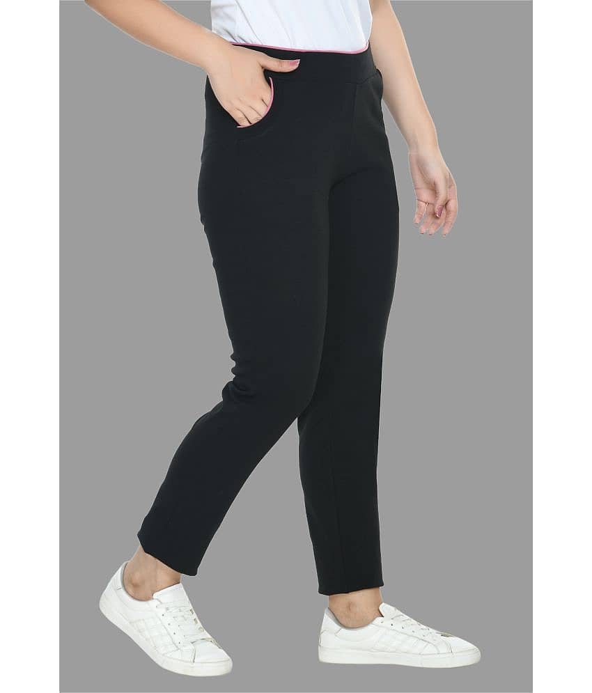 PREEGO - Cotton Blend Slim Fit Red Women's Jeggings ( Pack of 1 ) view 2