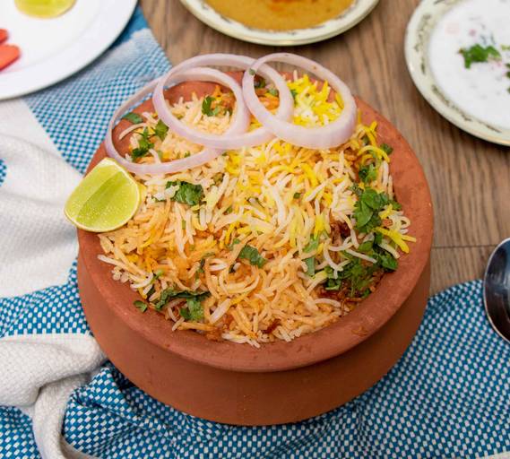 Veg Pulao and Burani Raita