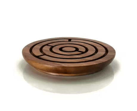 Shaherbazaar Wooden Ball In A Maze Game 6 Inch