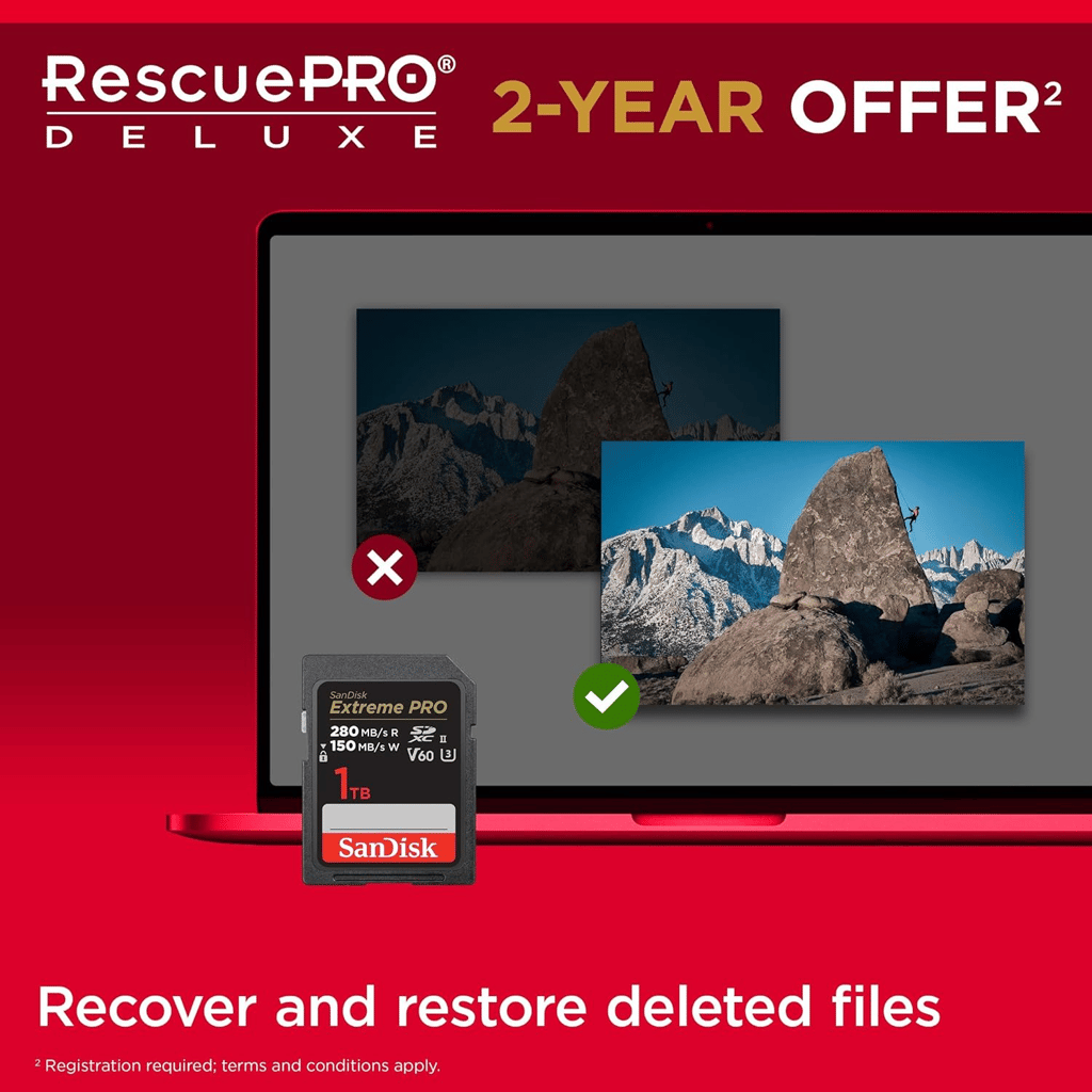 SanDisk Extreme PRO V60 280 MBPS 64GB SD Memory Card view 2