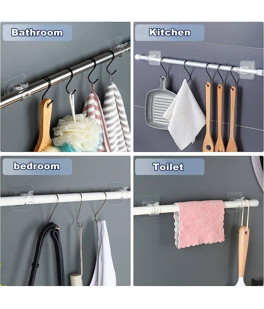 RAMDEV ENTERPRISE Set of 4 Plastic Hooks view 2
