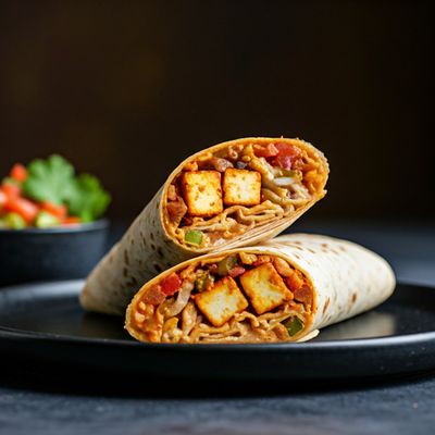 Paneer Mexican Spicy Wrap