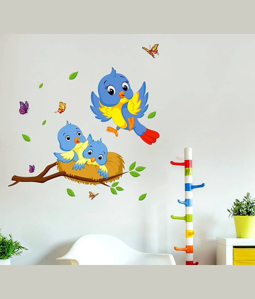 Inkfence Wall Sticker Birds ( 80 x 80 cms )