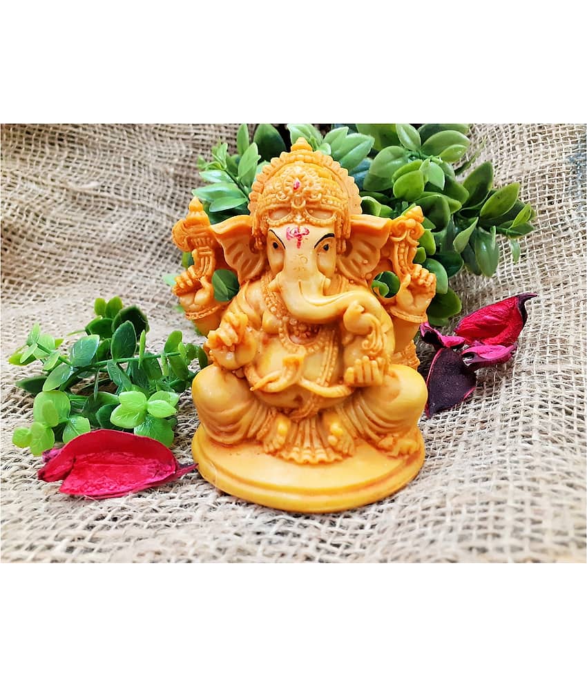 Afterstitch Ganesha God Idols Lord Ganpati Bappa Statue Figurines (Pack of 1) view 2