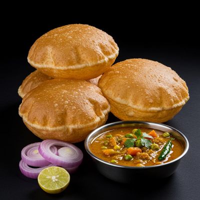 Poori + Veg Sagoo