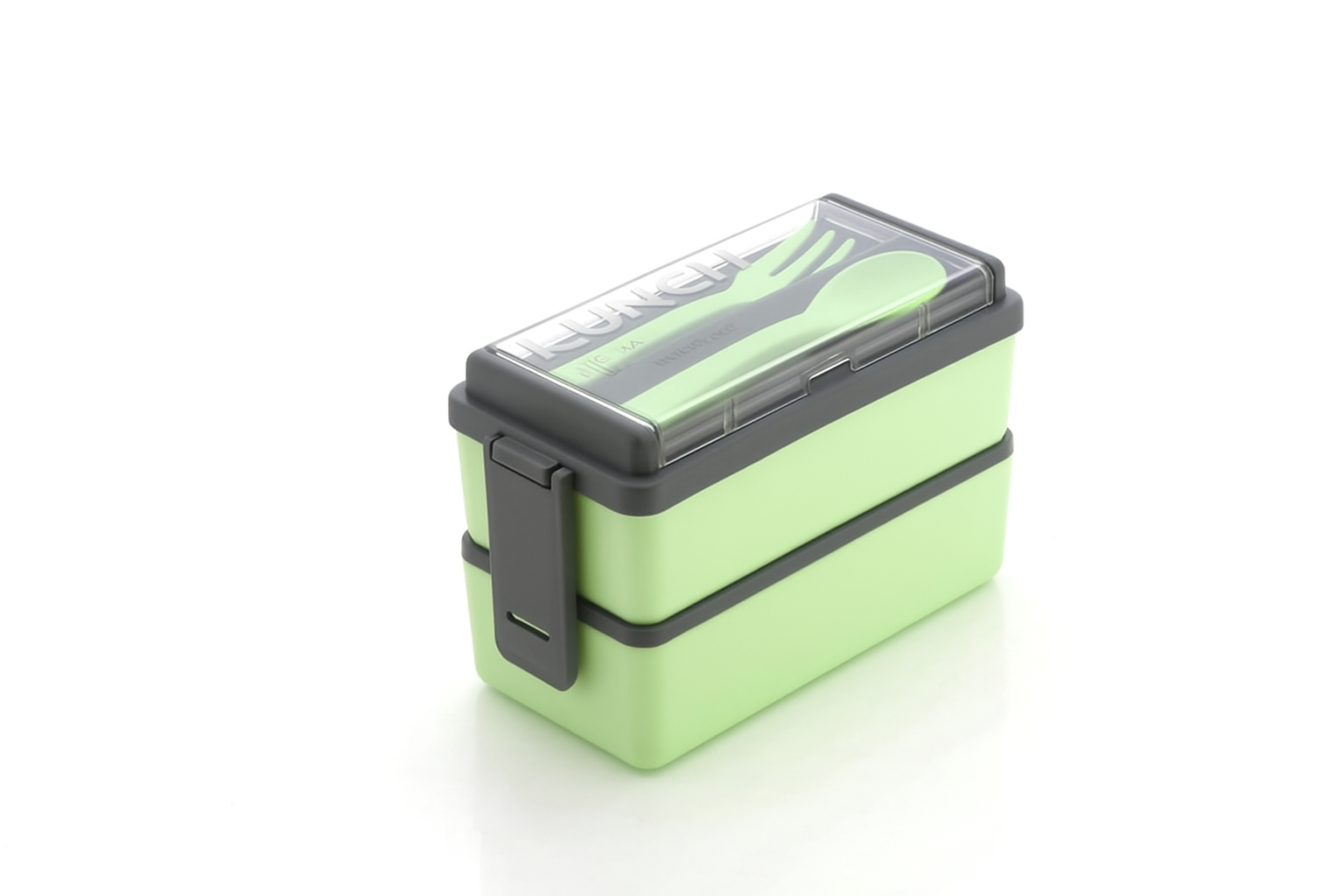 DWARKA Stylish 2-Layer Lunch Box | Leak-Proof, BPA-Free with Spoon & Fork | Compact & Portable for Office, School & Travel