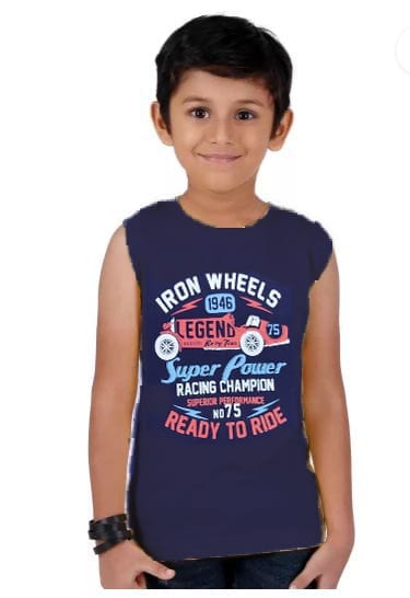 APN BOYS SLEEVELESS T-SHIRTS PACK OF (5) view 2