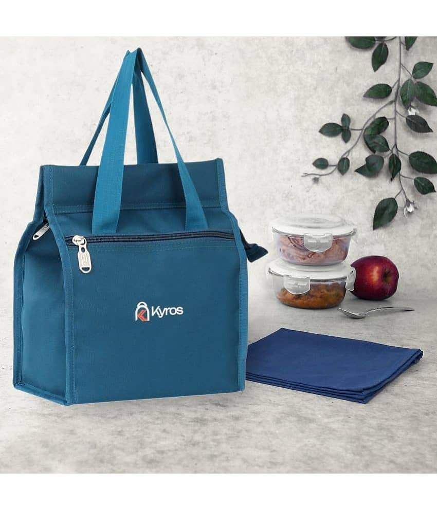 Kyros Blue Polyester Lunch Bag Pack of 1 view 2