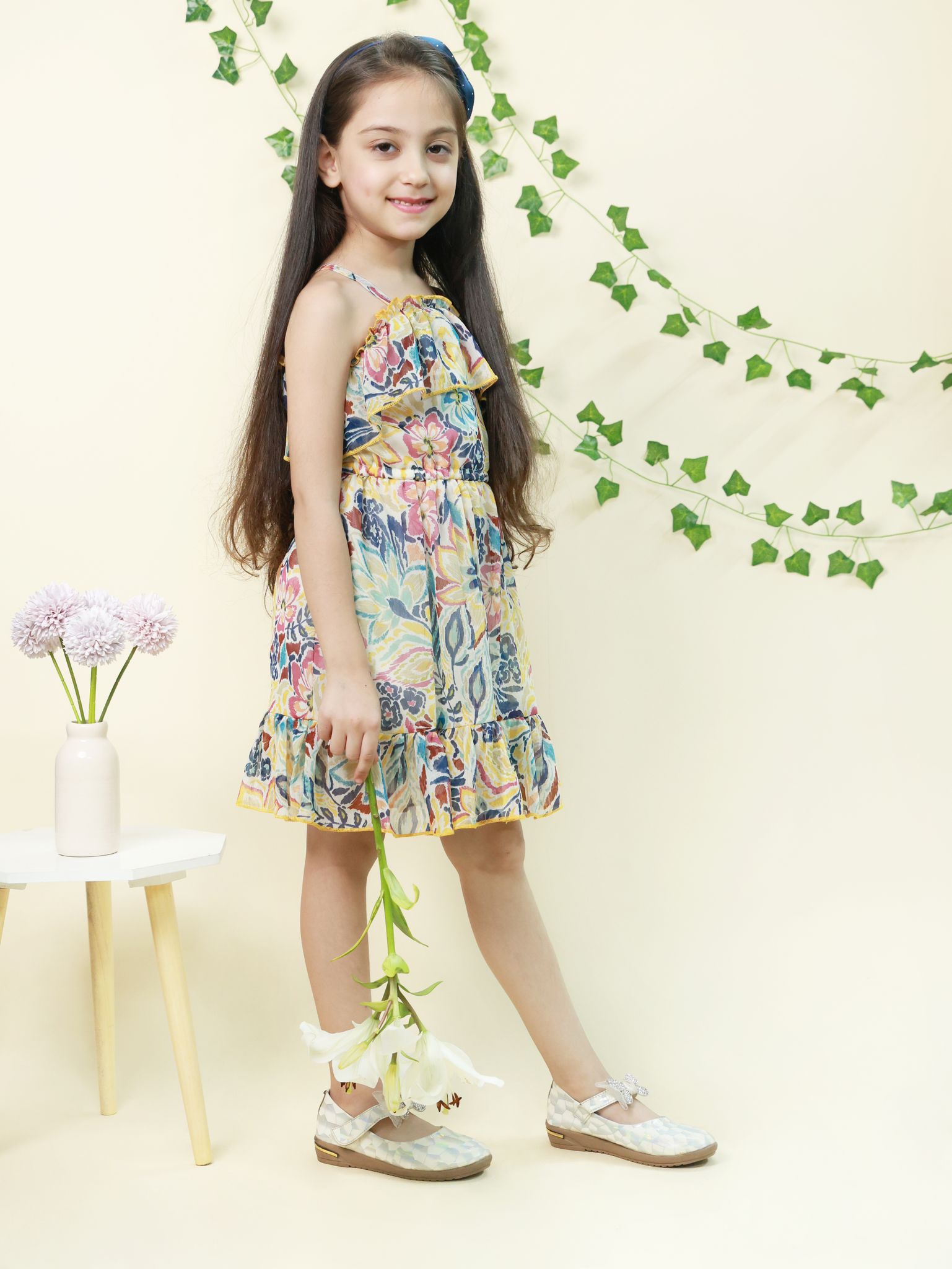 Multicolor Georgette Dress view 2