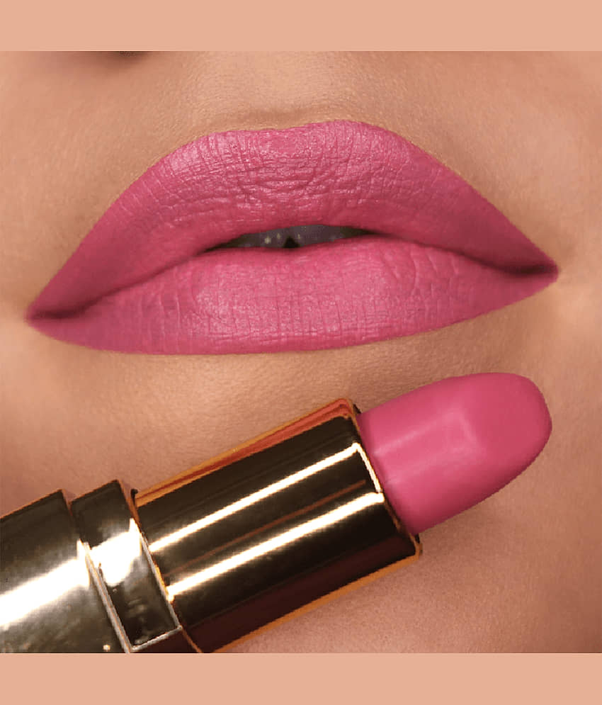 Iba Pure Lips Long Stay Matte Lipstick M14 Pink Pop, 4g , Highly Pigmentated, Long Lasting, (Pack of 1) view 2