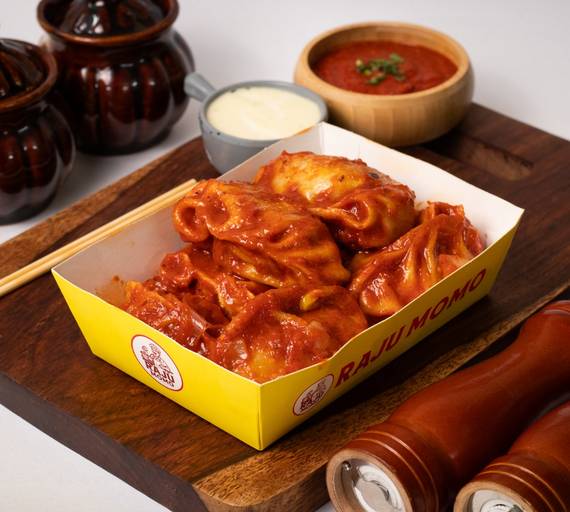 Prawns Schezwan Pan Fried Momos [6 Pcs]