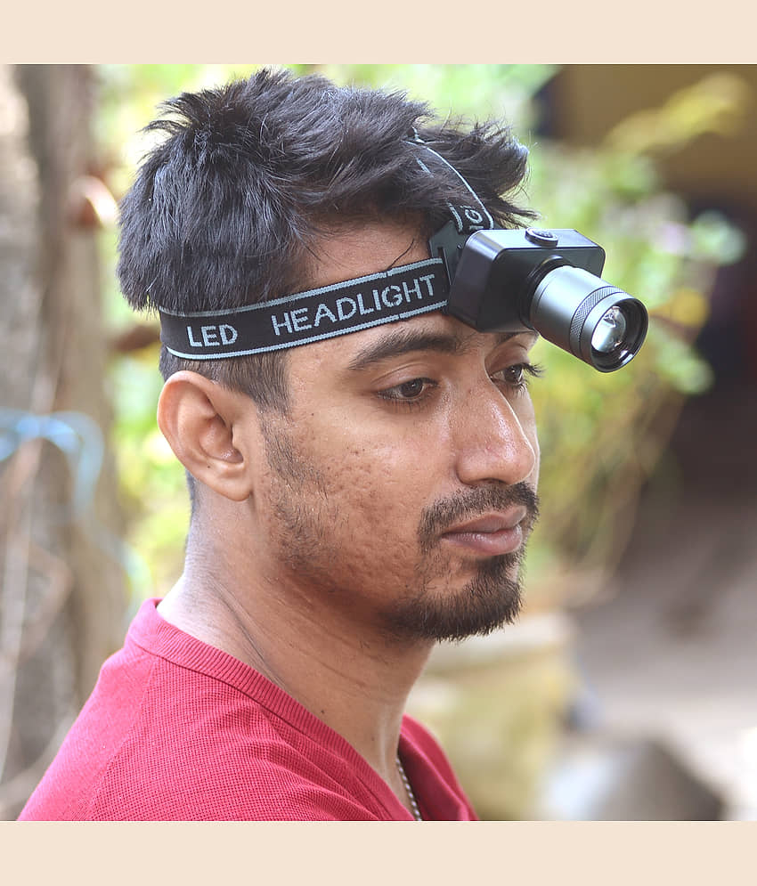 JMALL Black Head Torch ( Pack of 1 ) view 2