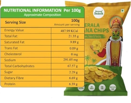 BEYOND SNACK KERELA BANANA CHIPS-SOUR CREAM,ONION & PARSLEY view 2