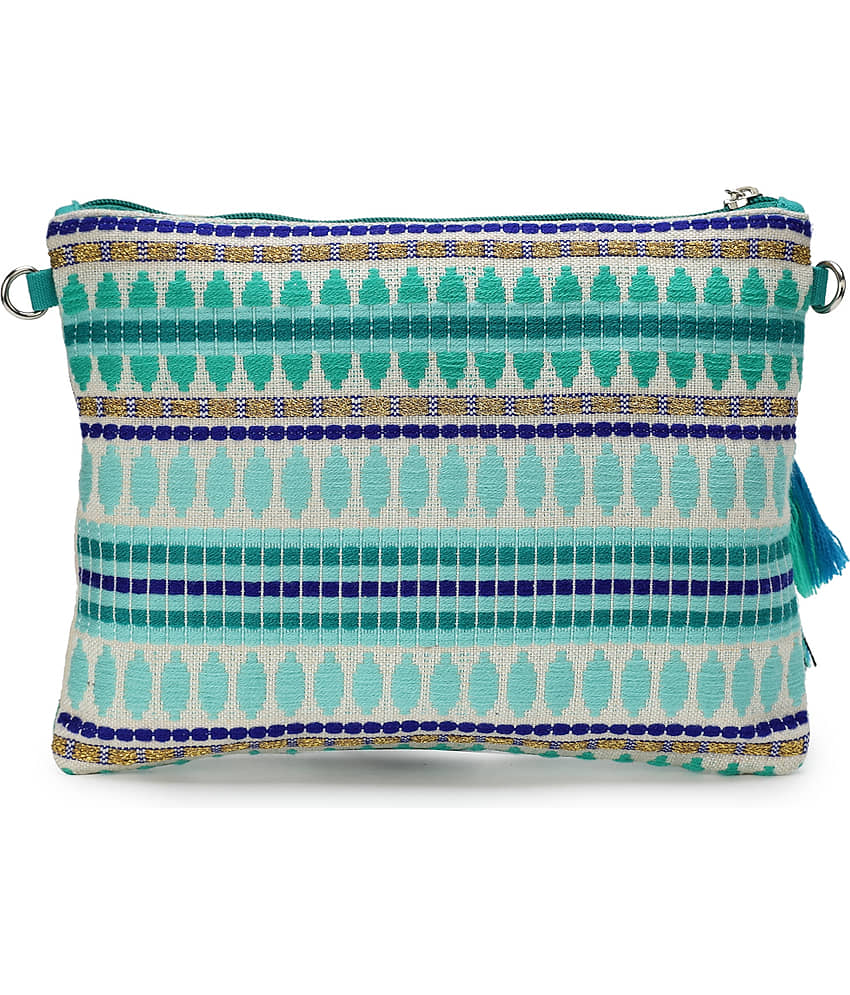 Anekaant Sling Bag Polyster Set of 1 ( Turquoise ) view 2