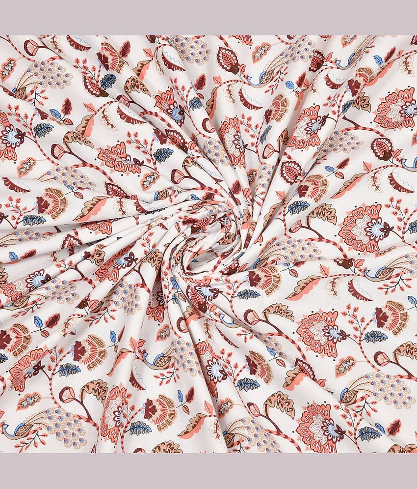 Shubastik Cotton Printed Single Bed Dohar - Red ( ) view 2