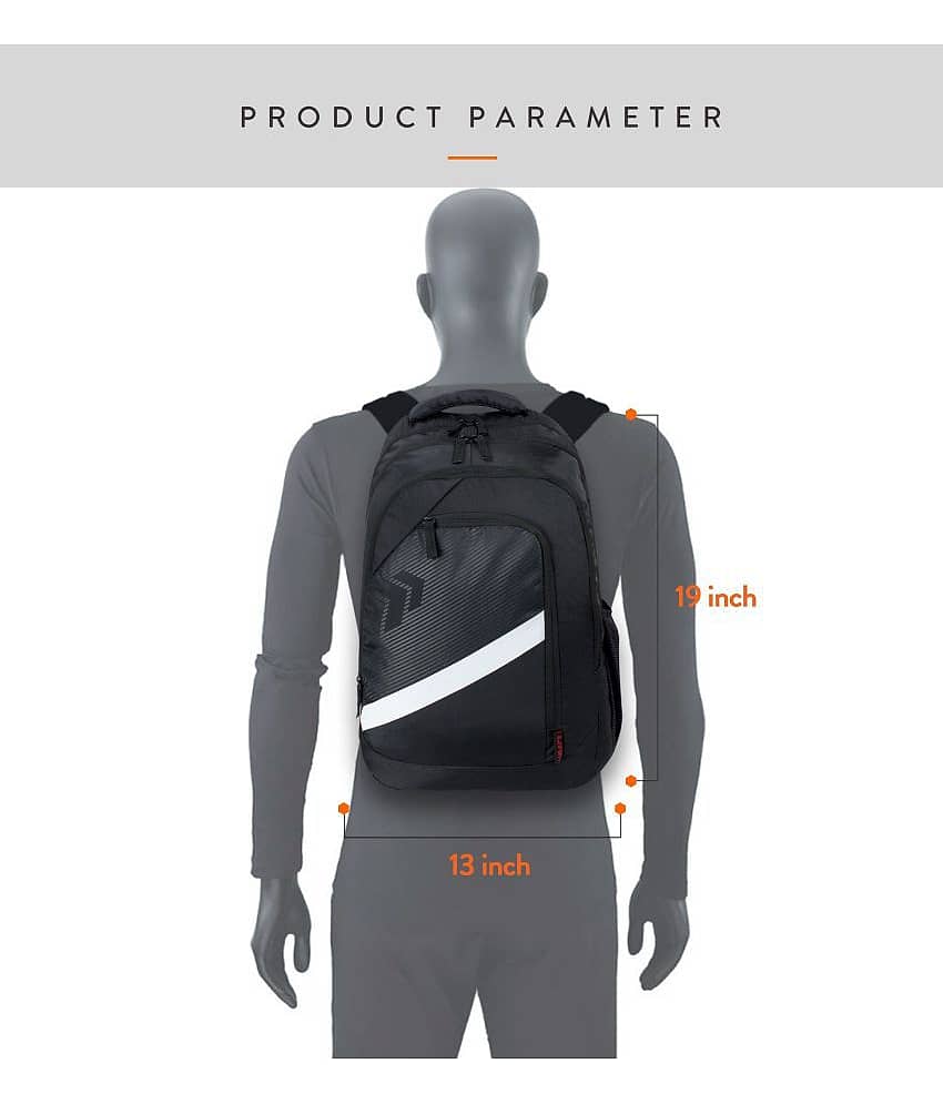Lunar's 48 Ltrs Black Backpack view 2