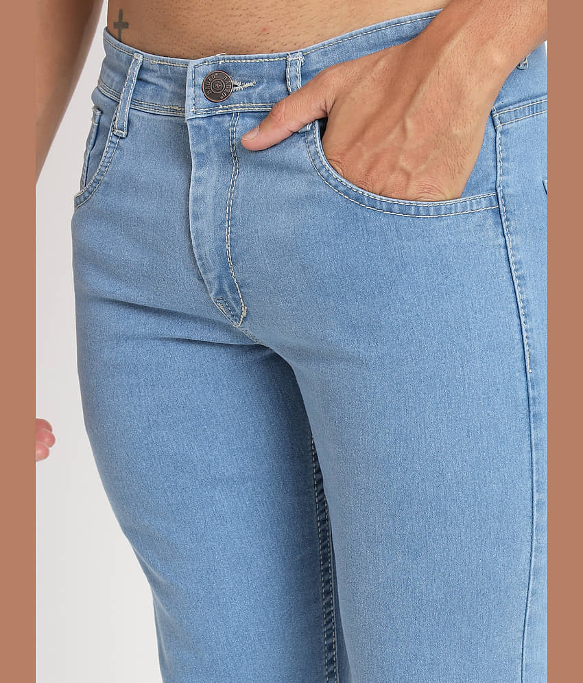 RAGZO Slim Fit Cuffed Hem Men's Jeans - Blue ( Pack of 1 ) view 2