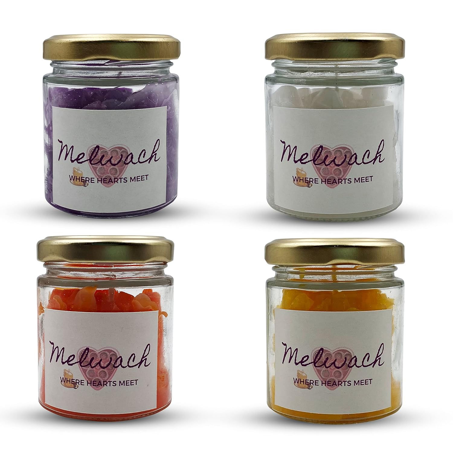 Aroma Candles Paraffin Wax, 4 x 55g