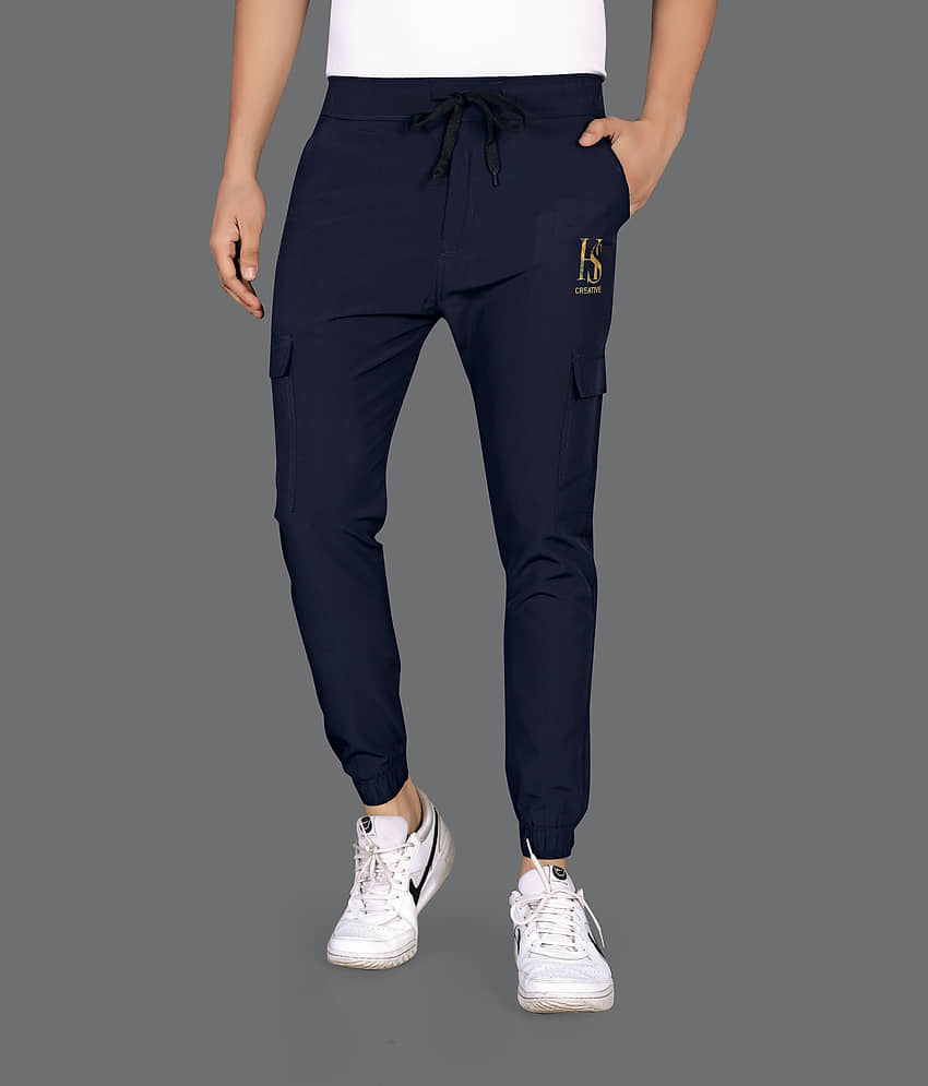 FRUZIS FASHION Blue Lycra Men's Trackpants ( Pack of 1 )