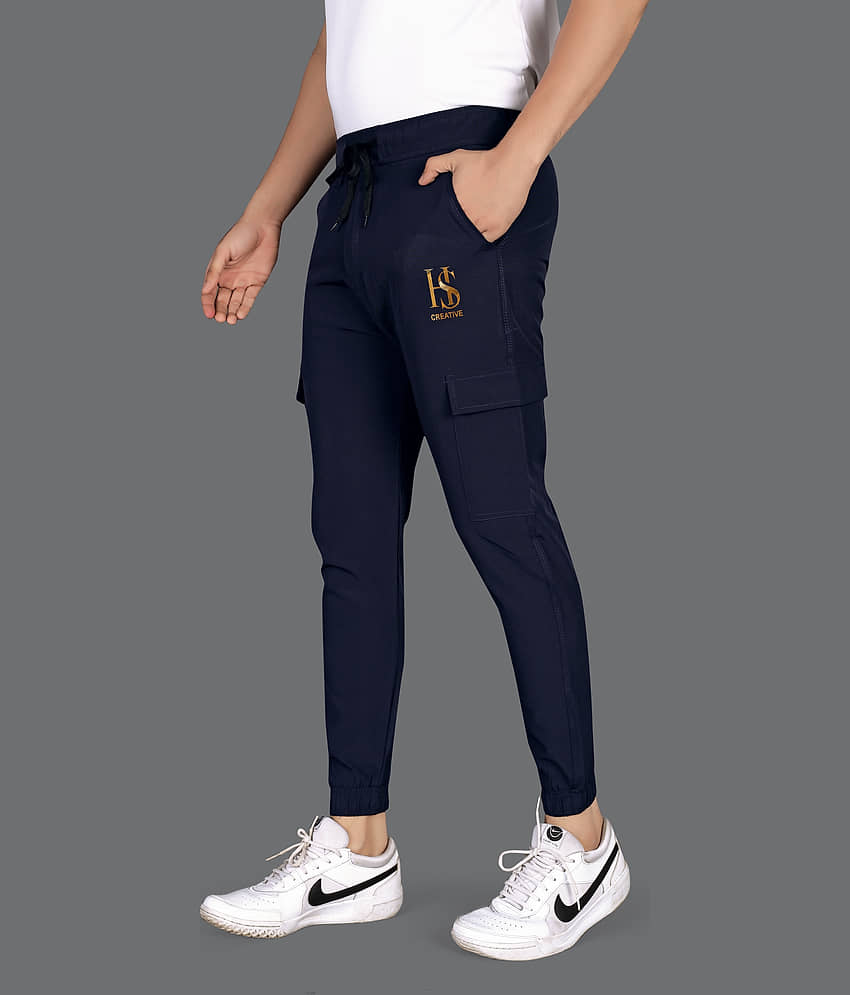 FRUZIS FASHION Blue Lycra Men's Trackpants ( Pack of 1 ) view 2