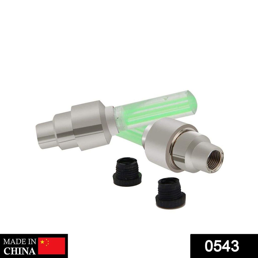 LED Flash Light lamp tyre Wheel Valve Sealing caps (2 Pc / Mix Color) view 2