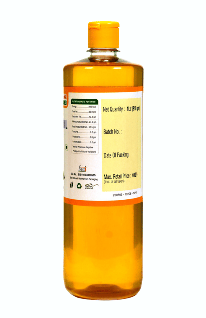 Shreekrishna Cold / Wood Pressed Organic Sunflower Oil 1 Litre (100% Sunflower Oil | Kacchi Ghani / Chekku) view 2