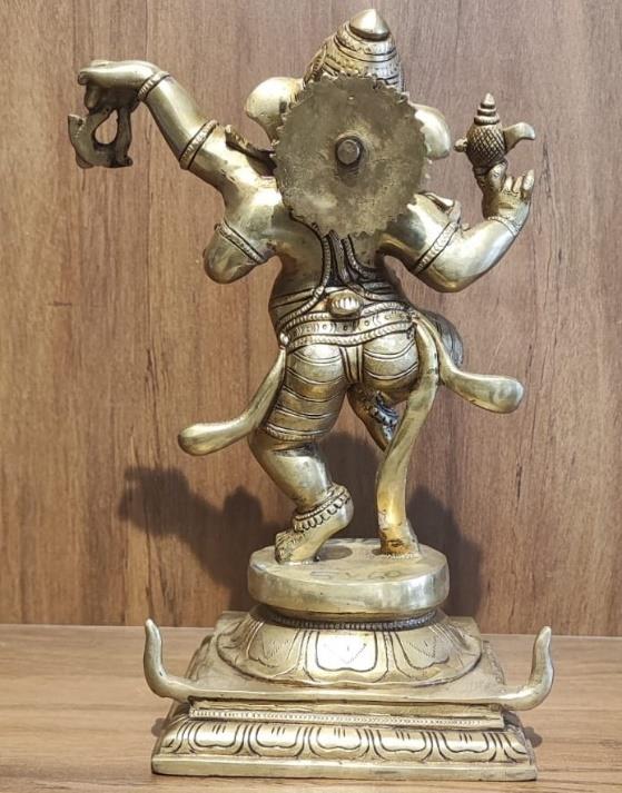 BRASS DANCING GANESHA view 2