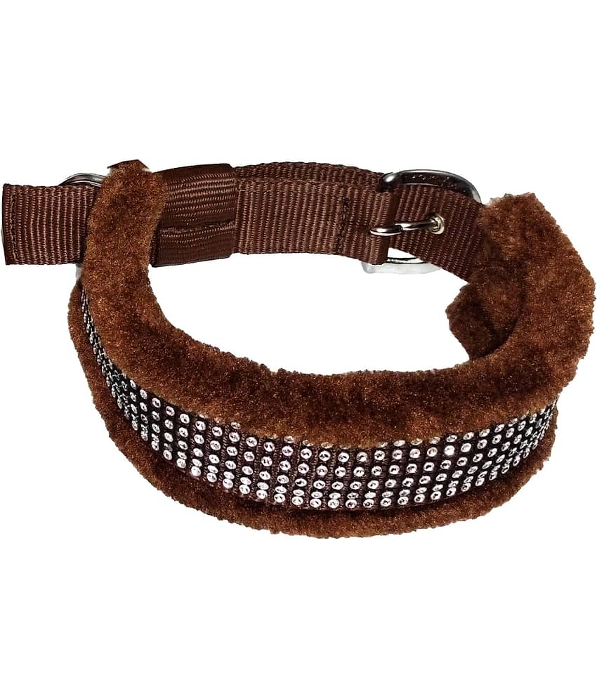 Petshop7 Fur Padded Nylon Dog Harness , Dog Collar & Dog Leash Large (Chest Size - 29-35inch) view 2