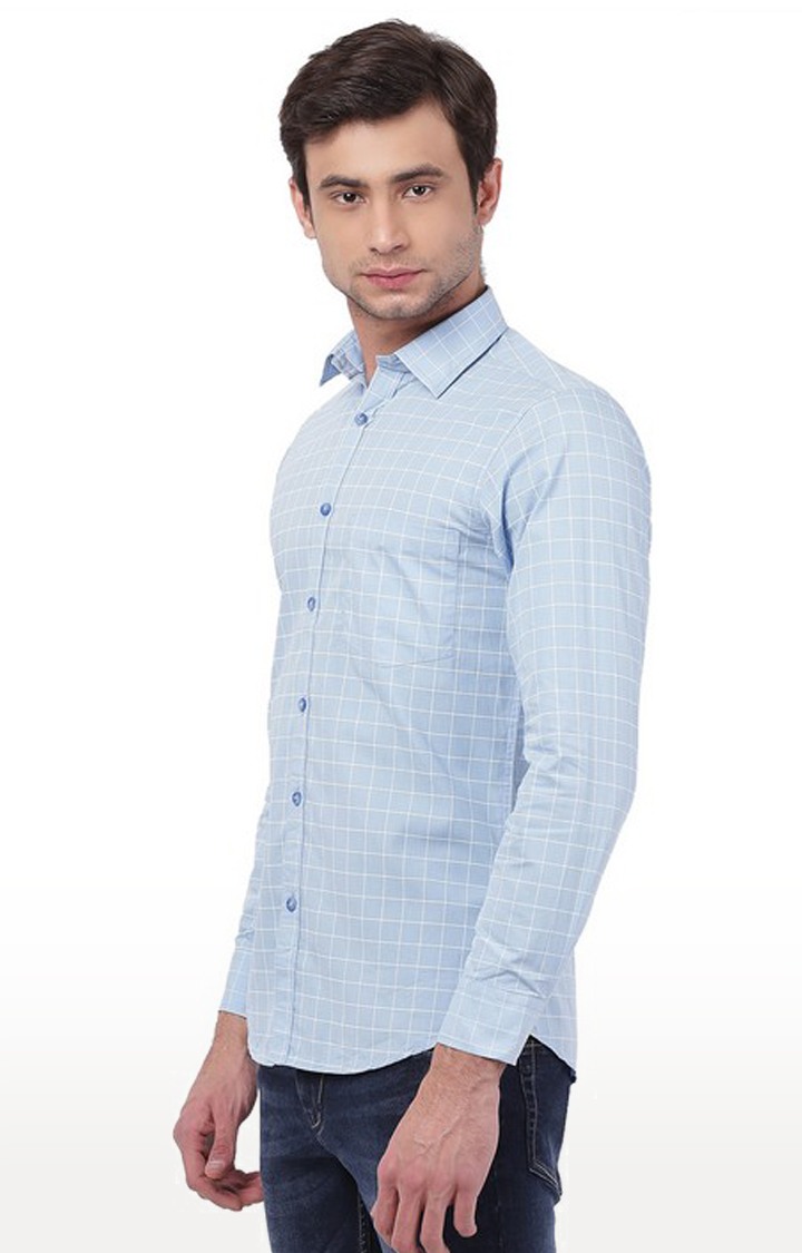 Tahvo Men Blue Shirt view 2