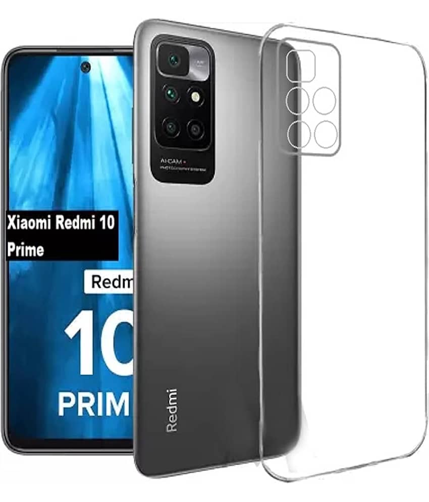 ZAMN - Transparent Silicon Silicon Soft cases Compatible For MI Redmi 10 Prime ( Pack of 1 ) view 2