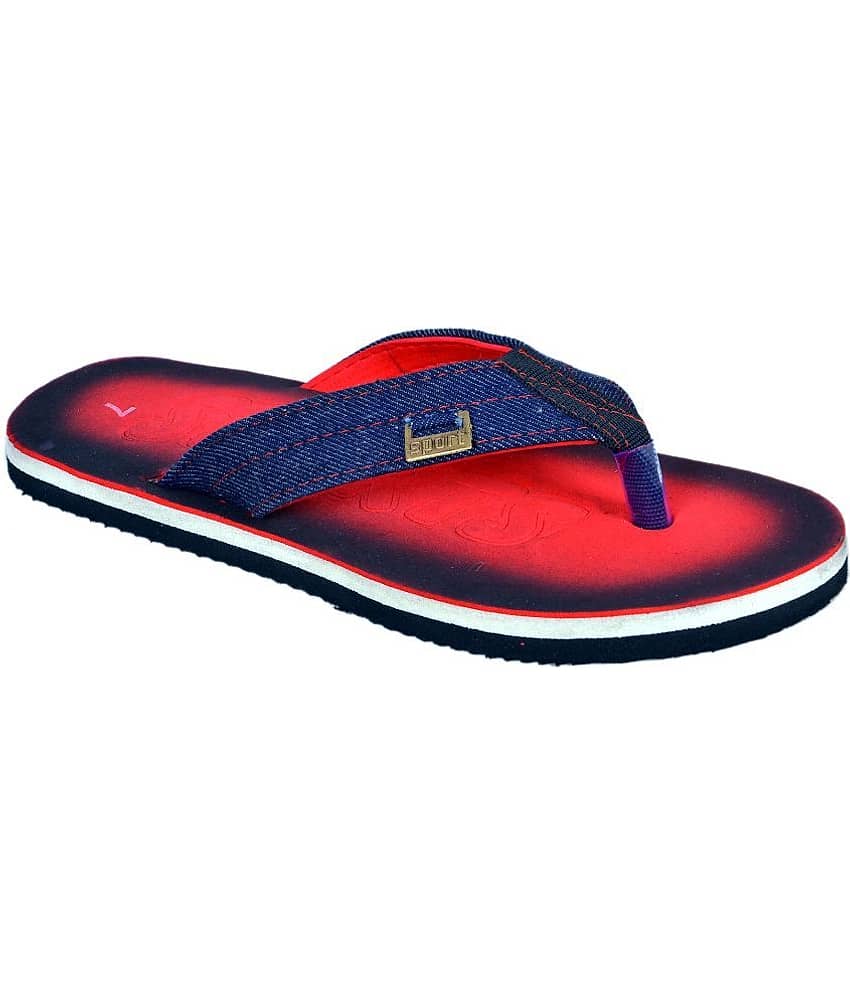 Crazy Bunny - Red Men's Thong Flip Flop view 2