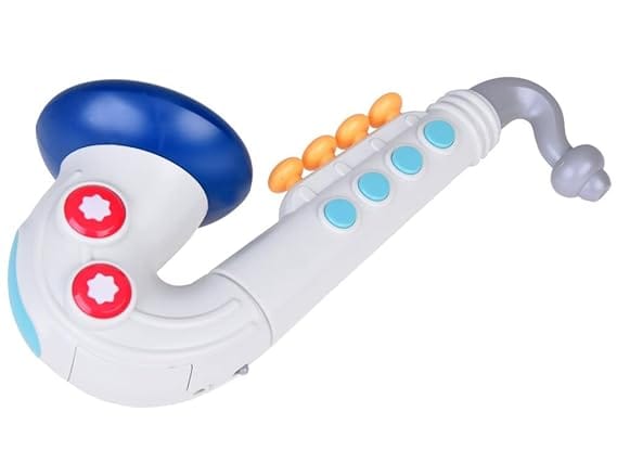 Mini Explorer Kids Saxophone Musical Toy Instrument | Realistic Play Saxophone with Metallic Finish I For Ages 3+ view 2