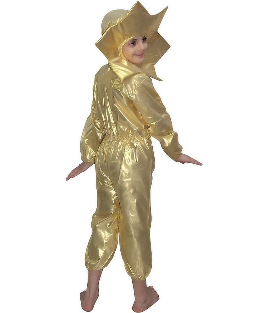 Kaku Fancy Dresses Nature Theme Sun Golden Costume - 3-4 Years, for Boys & Girls view 2