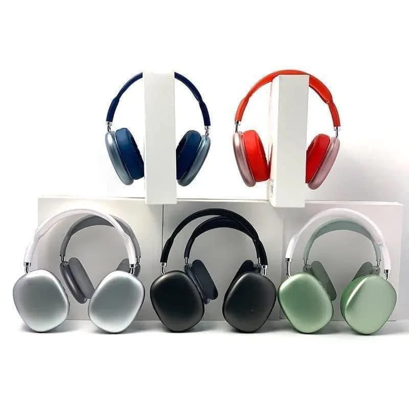 P9 Wireless Bluetooth 5.0 Over-Ear Headphones with Mic | FM Radio, TF Card Slot, 3.5mm Jack | Headset for iPhone, Android, Gym, Office & Travel (Assorted). view 2