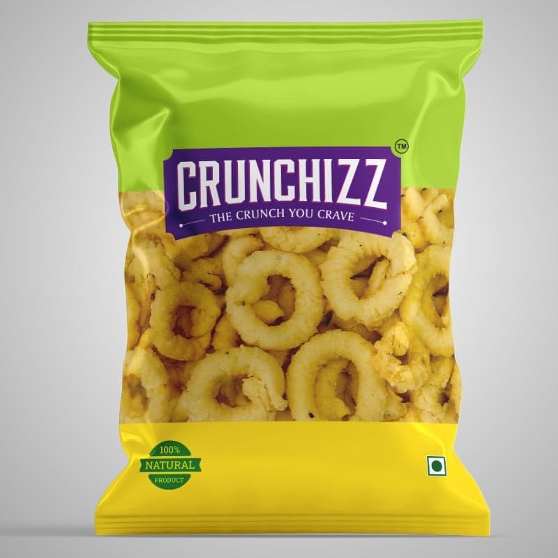 CRUNCHIZZ ANDHRA MURUKKU (Chakli) I Crunchy, Authentic Kerala Snack I No Artificial Additives I Perfect Tea-Time Bites I Pack of One view 2