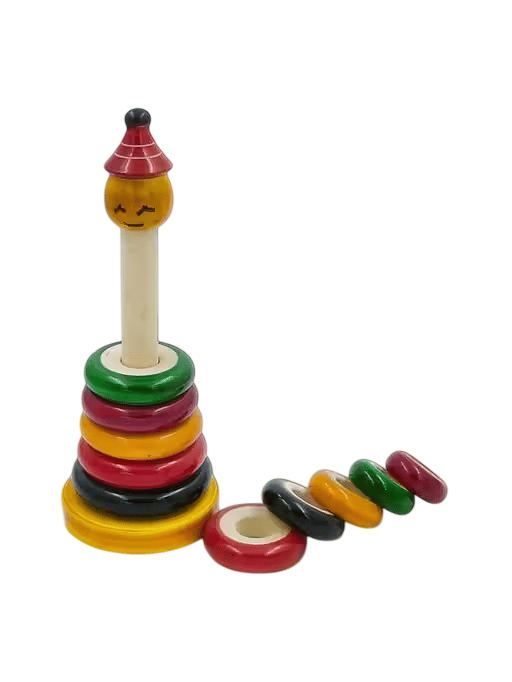 Channapatna Wooden Joker Stacker Toy