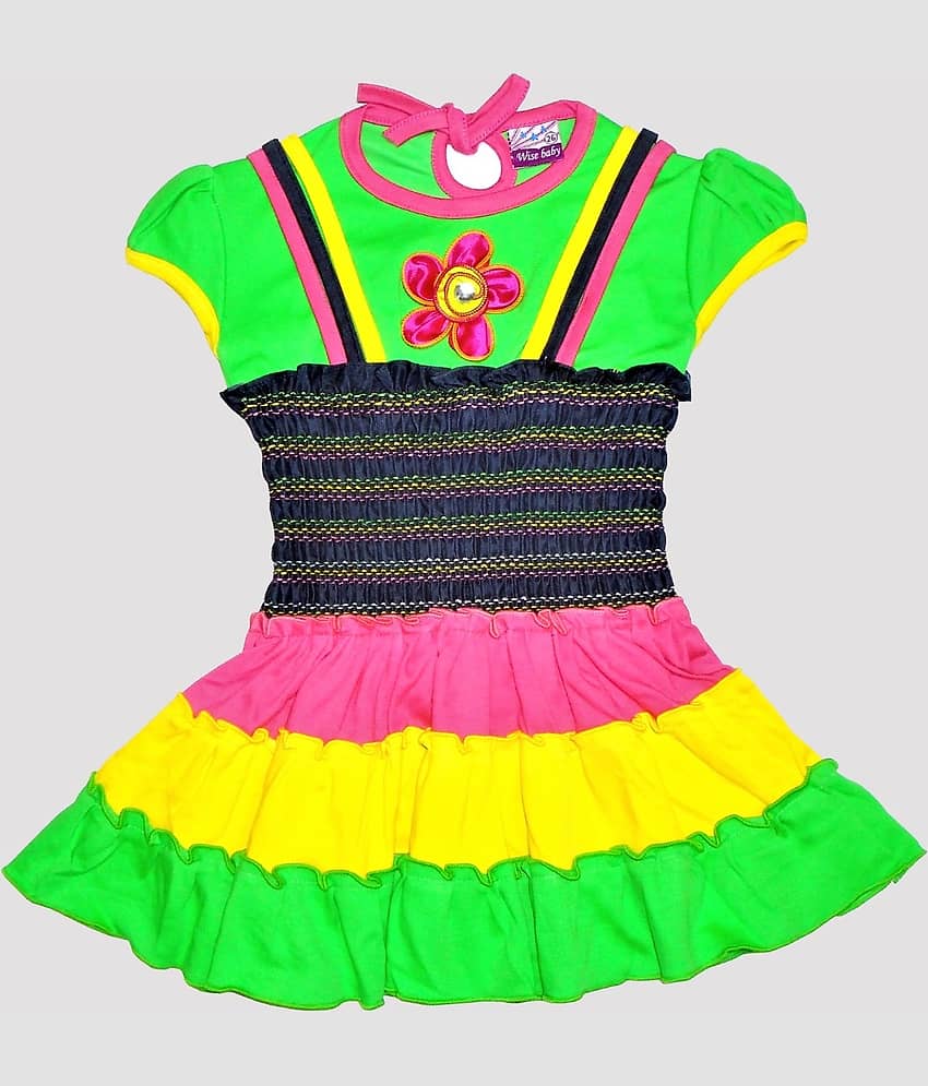 Wise Baby Cotton Frock For Girls ( Pack of 1 , Pink )