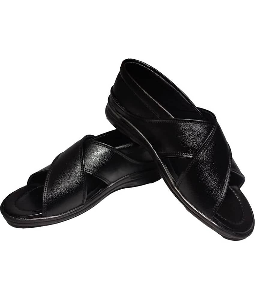 RAGE GAZE - Black Men's Sandals view 2