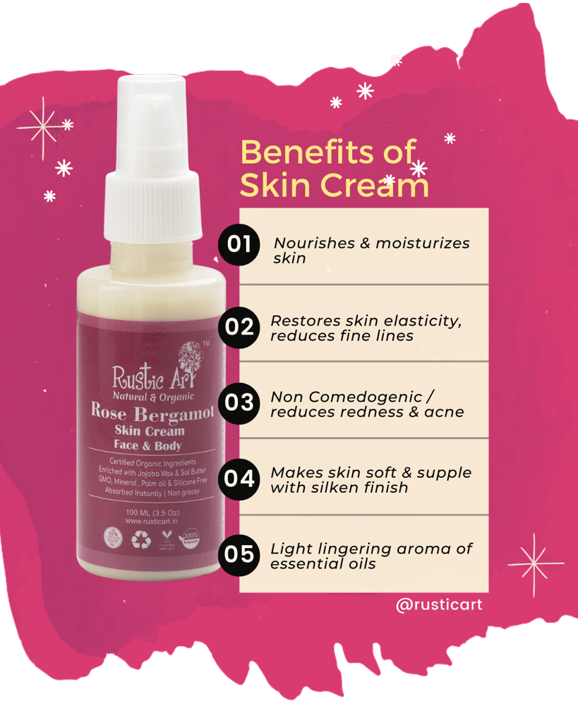 Face & Body Moisturizer - Rose Bergamot Face Cream & Blueberry Body Lotion (Regular) view 2