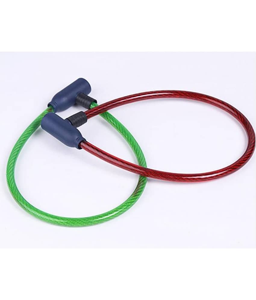 Villy™ Multicolour Cable Type Helmet Lock - Non-Resettable Number Lock view 2