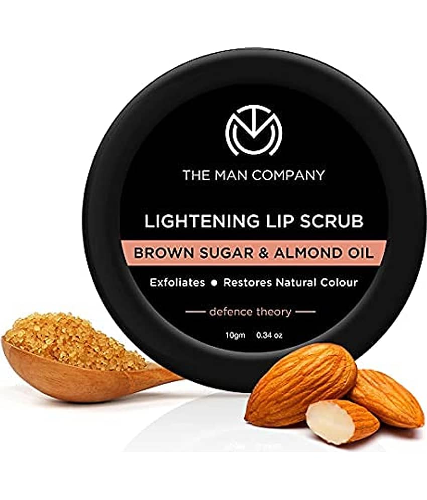 The Man Company Lip Care Combo Lip Scrub & Lip Balm for Dry / Chapped Lips | Lightening & Brightening Dark Lips view 2